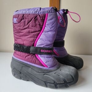 Sorel Purple and Pink Winter Boots Size 7